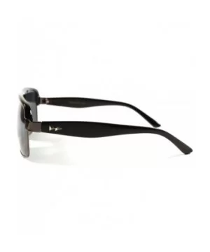 Stylish Vintage Mens Womens Retro 80s 90s Square Sunglasses Frame - Black - CY18X5TLG30 $5.76 Square