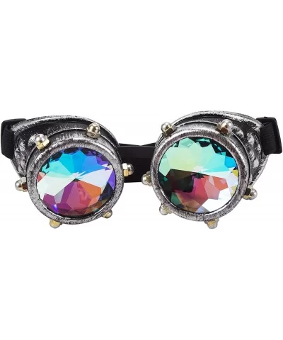 Rainbow Prism Kaleidoscope Glasses Victorian Style Steampunk Goggles - Red Copper(screw) - CU18T52L06T $7.29 Goggle