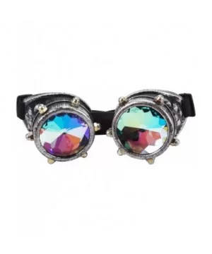 Rainbow Prism Kaleidoscope Glasses Victorian Style Steampunk Goggles - Red Copper(screw) - CU18T52L06T $7.29 Goggle