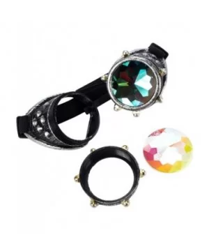 Rainbow Prism Kaleidoscope Glasses Victorian Style Steampunk Goggles - Red Copper(screw) - CU18T52L06T $7.29 Goggle