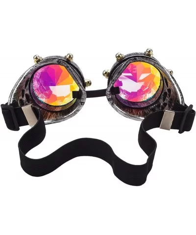 Rainbow Prism Kaleidoscope Glasses Victorian Style Steampunk Goggles - Red Copper(screw) - CU18T52L06T $7.29 Goggle