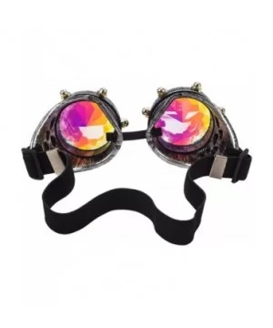 Rainbow Prism Kaleidoscope Glasses Victorian Style Steampunk Goggles - Red Copper(screw) - CU18T52L06T $7.29 Goggle