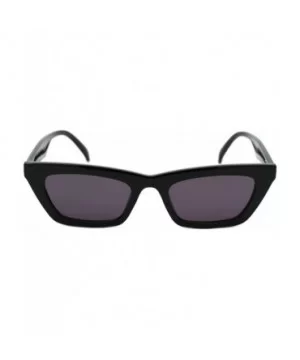 Rectangular Cateye Sunglasses Womens Retro Fashion Shades UV 400 - Black - C218XA50TGM $7.93 Rectangular