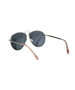 Unisex Ring Jewel Luxury Designer Fashion Pilots Metal Rim Sunglasses - Gold Silver Gold Mirror - C218KIR3M2G $9.66 Aviator