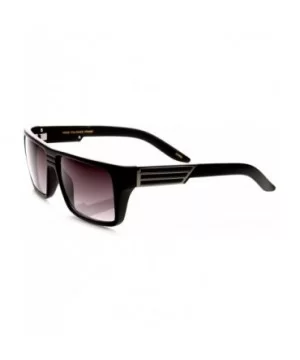 Modern Fashion Flat Top Rectangular Sunglasses (Matte Black) - C511EIDM4HT $11.47 Rectangular