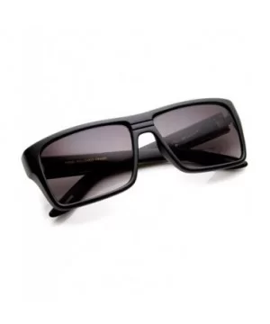 Modern Fashion Flat Top Rectangular Sunglasses (Matte Black) - C511EIDM4HT $11.47 Rectangular