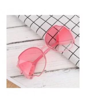 Sunglasses Leather Fashionable Supplies - C8190RCM558 $9.85 Oversized