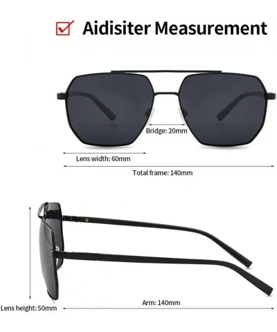 Sunglasses Polarized Rectangular Lightweigh sunglasses - Gray - CM198XHM4XI $11.45 Sport