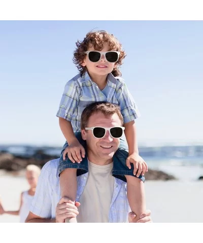 12 Pack Retro Sunglasses Bulk for Kids Adults Party Favors - White - CT11MPSX4R3 $9.95 Goggle