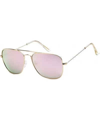 Polarized Aviator Sunglasses - Pink - CZ18IHKGS88 $8.31 Aviator