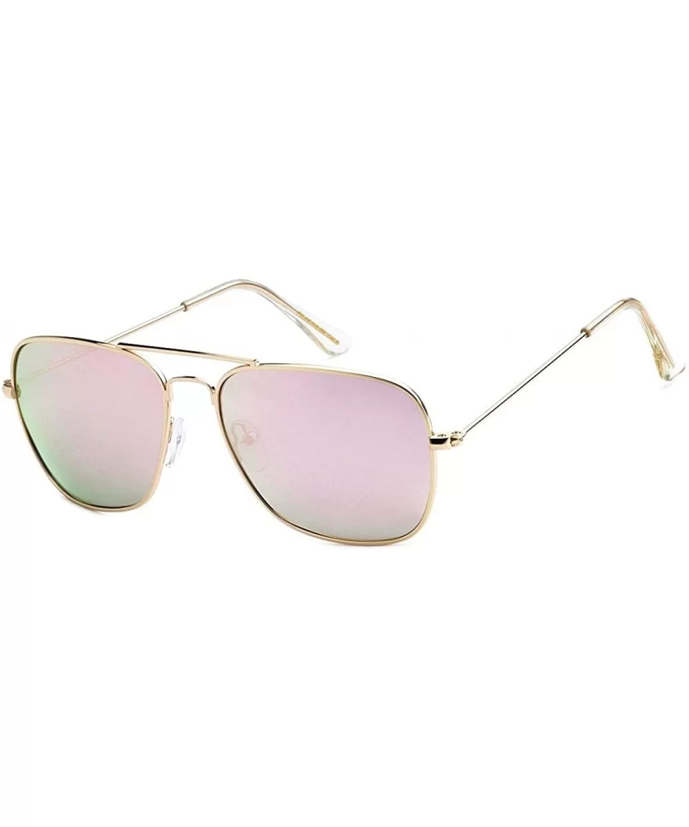 Polarized Aviator Sunglasses - Pink - CZ18IHKGS88 $8.31 Aviator