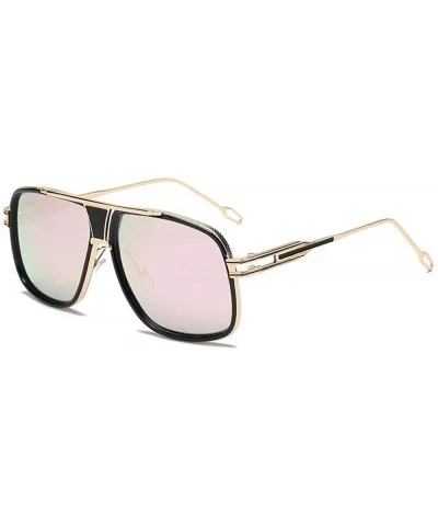 European and American fashion new men's trend sunglasses ladies retro sunglasses - Gold Frame Rose Gold - CR190N3Q7GC $32.48 ...