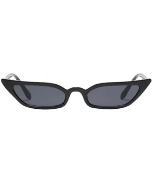 Women's Sunglasses-Vintage Cat Eye Small Frame UV400 Eyewear Sunglasses - Black - CA18E4Q956Q $8.03 Oversized