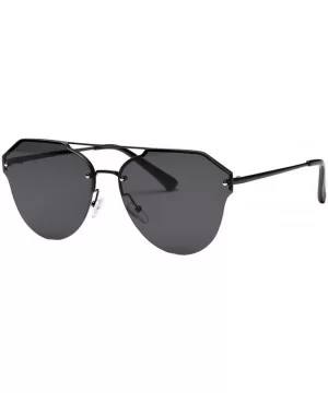 Metal Edge Frame UV Glasses Sunglasses Men Women Retro Vintage Glasses (Gray) - Gray - CV18E4UUD3R $8.35 Aviator