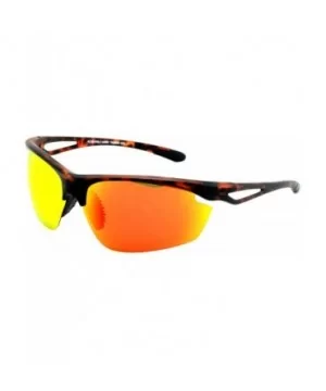 Polarized Sports Wrap Around Sunglasses Perfect for Fishing Cycling - Tortoise - C1125BYP529 $10.84 Wrap