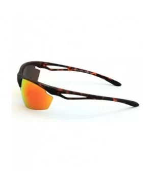 Polarized Sports Wrap Around Sunglasses Perfect for Fishing Cycling - Tortoise - C1125BYP529 $10.84 Wrap