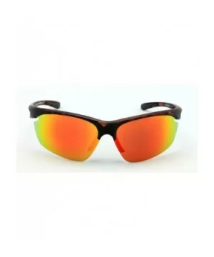 Polarized Sports Wrap Around Sunglasses Perfect for Fishing Cycling - Tortoise - C1125BYP529 $10.84 Wrap