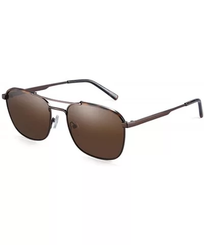 20/20 Brand Classic Square Polarized Sunglasses Men Women Driving C01GunSmoke - C03brown - CG18Y2OC9WU $15.47 Square