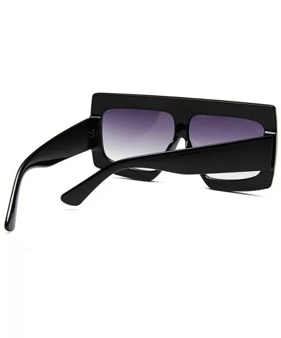 Futuristic Oversize Sunglasses Mirrored Fashion - Gray - CF18RQZI5WT $6.97 Oversized