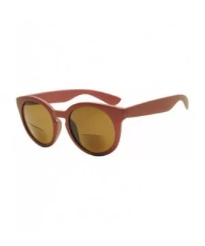 Womens Small Oval Casual Bi-Focal Sun Readers Sunglasses Rx Power +150 - +300 - Burgundy (Style 2) - CW12NRULRYH $7.44 Oversized