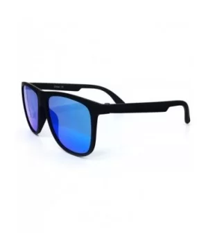 26001 Premium Soft Oversize Matte Finish Mirror Womens Mens Sunglasses - Matte Black - C4182ESD7Y9 $10.25 Aviator