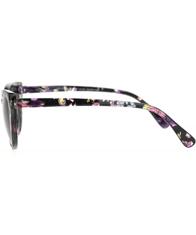 Womens Bi-focal Gothic Cat Eye Reading Sunglasses - Flower - CJ18O8XGN4C $9.62 Cat Eye