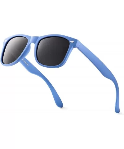 Classic Polarized Sunglasses - Matte Egyptian Blue - Smoke - C31960SUOC6 $6.45 Rectangular