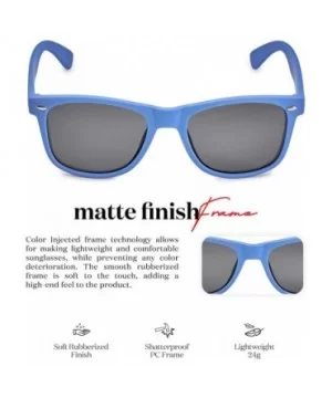 Classic Polarized Sunglasses - Matte Egyptian Blue - Smoke - C31960SUOC6 $6.45 Rectangular