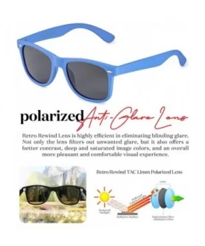 Classic Polarized Sunglasses - Matte Egyptian Blue - Smoke - C31960SUOC6 $6.45 Rectangular