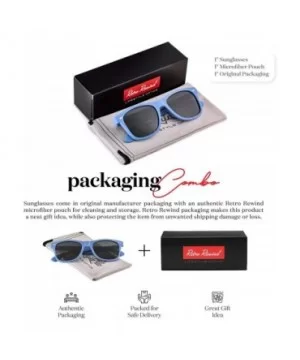 Classic Polarized Sunglasses - Matte Egyptian Blue - Smoke - C31960SUOC6 $6.45 Rectangular