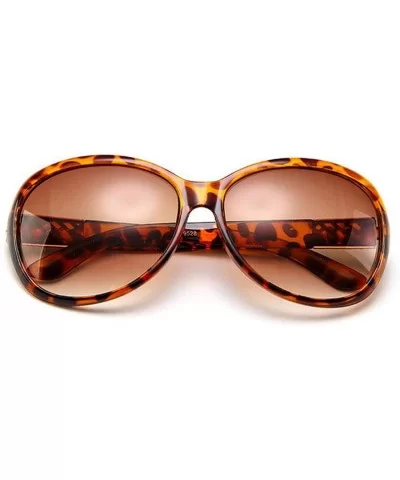 Round Sunglasses Women 2019 Black Oversized Retro Vintage Big Sun Glasses Shades Zonnebril Dames - Leopard - CX197A26SUO $17....