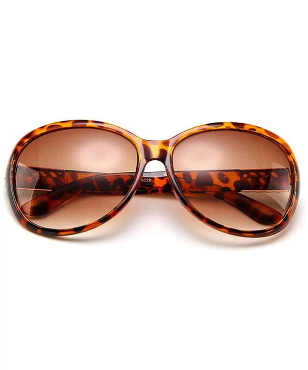 Round Sunglasses Women 2019 Black Oversized Retro Vintage Big Sun Glasses Shades Zonnebril Dames - Leopard - CX197A26SUO $17....