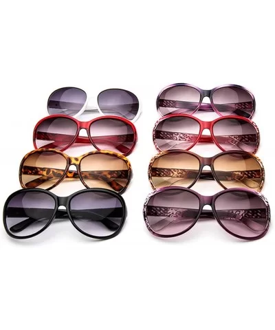 Round Sunglasses Women 2019 Black Oversized Retro Vintage Big Sun Glasses Shades Zonnebril Dames - Leopard - CX197A26SUO $17....