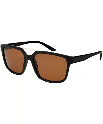 Square Polarized Sunglasses for Women Men Fishing Sunglass Geometric 1305TT-P - CR18MD5HGYM $7.21 Wayfarer