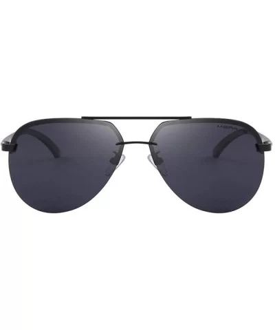 Men 100% Polarized Aluminum Alloy Frame Sunglasses Fashion Mens C01 Black - C07 Gray Yellow - CF18XE0TR3L $12.70 Aviator