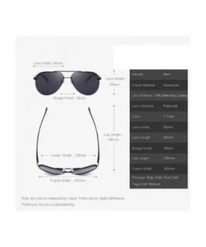 Men 100% Polarized Aluminum Alloy Frame Sunglasses Fashion Mens C01 Black - C07 Gray Yellow - CF18XE0TR3L $12.70 Aviator