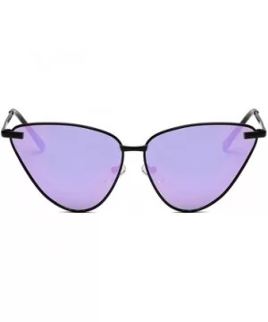 Women's Fashion Vintage Cateye Frame Acetate Frame UV Glasses Sunglasses Shades - F - C818D2KH52Z $8.27 Rimless