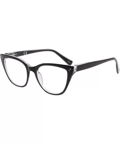 Stylish Large Cateye Blue Light Blocking Glasses for Women - Black - CU18W5H0ORY $20.00 Cat Eye