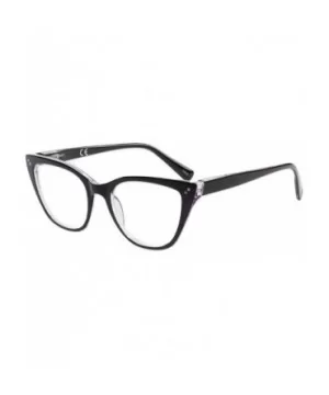 Stylish Large Cateye Blue Light Blocking Glasses for Women - Black - CU18W5H0ORY $20.00 Cat Eye