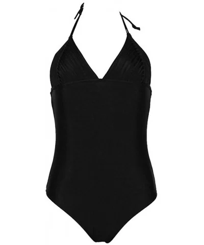 Casual Swimsuits for Womens Swimming Costume Padded Swimsuit Monokini Push Up Bikini Sets Swimwear - G-black - C318UDITICN $1...