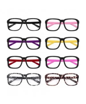 12 Pack Kids NO LENS Ultralight Square Frame Glasses Neon Color Party Favors B0895V41NY - Adult Size - CE18YCLZ5NQ $13.61 Ove...