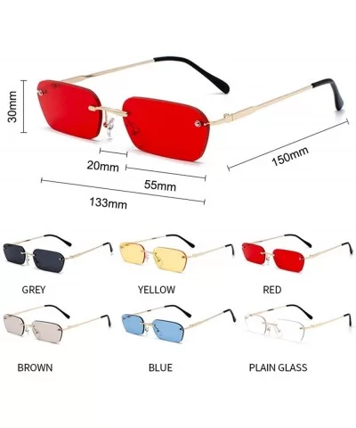 Square Sunglasses Women 2019 Small RimlRetro Vintage Sun Glasses Men Shades Zonnebril Dame - C5 Blue - C319857O0AI $33.92 Square