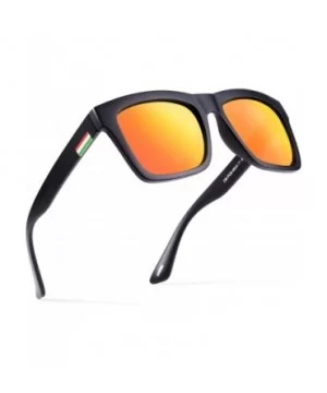 Oversized Sunglasses for Women Trendy-Square Polarized Lens-100% UV protection - Black - CK199SCMEC0 $11.45 Oversized