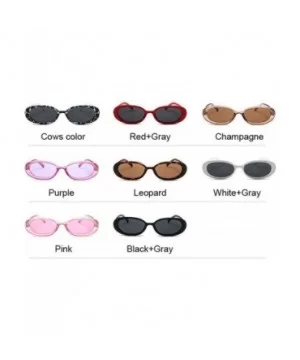 Style Oval Sunglasses Women Vintage Retro Round Frame White Mens Sun Glasses Female Black Hip Hop Clear UV400 - CH197A3DNQE $...