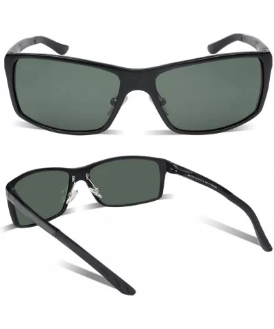 Men's Driving Sunglasses Polarized Glasses Sports Eyewear Fishing Golf Goggles 8202 - Green - C51959ICAXR $16.26 Oversized