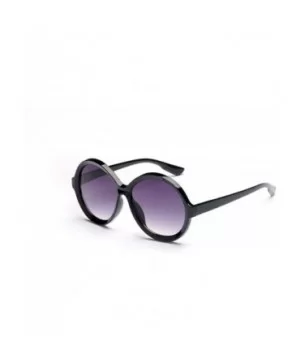 Women Round Fashion Sunglasses - Black - CA18WU80RAX $17.71 Round