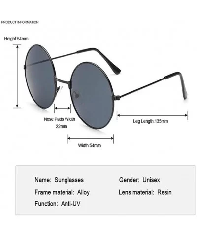 New Fashion Candy Vintage Round Mirror Sunglasses Women Luxury Brand Original Design Black Sun Glasses Female - C3198EZYDAQ $...