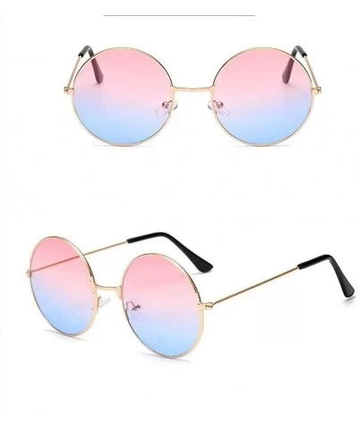 New Fashion Candy Vintage Round Mirror Sunglasses Women Luxury Brand Original Design Black Sun Glasses Female - C3198EZYDAQ $...