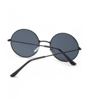 New Fashion Candy Vintage Round Mirror Sunglasses Women Luxury Brand Original Design Black Sun Glasses Female - C3198EZYDAQ $...