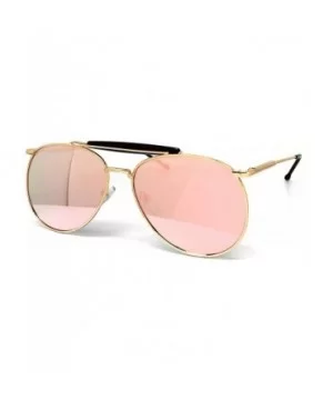 535 Premium Mirrored Retro Teardrop Flat Aviator Vintage Sunglasses - Mirrored - C31834HWTQR $12.26 Sport